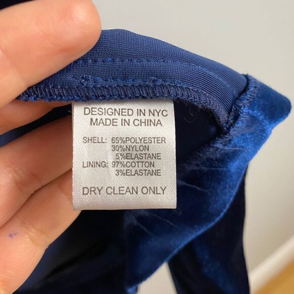 Yumi Kim Velvet Allure Strapless Dress in Navy - Picture 9 of 11